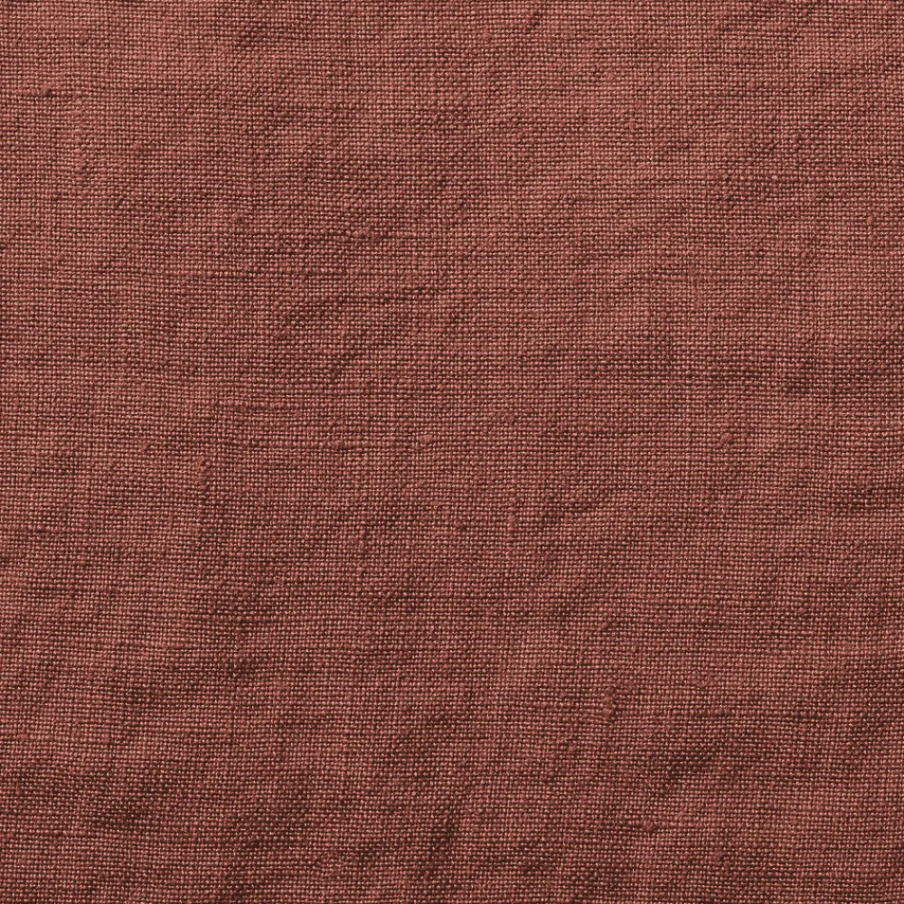 200 LINTEX Housse de couette en lin lavé - Rouge Urushi