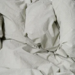 1700 COTEX Housse de couette en percale de coton - Rayures Vert Camouflage