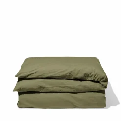 1700 COTEX Housse de couette en percale de coton - Vert Camouflage