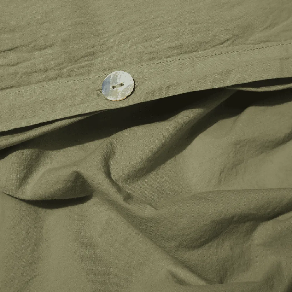 1700 COTEX Housse de couette en percale de coton - Vert Camouflage