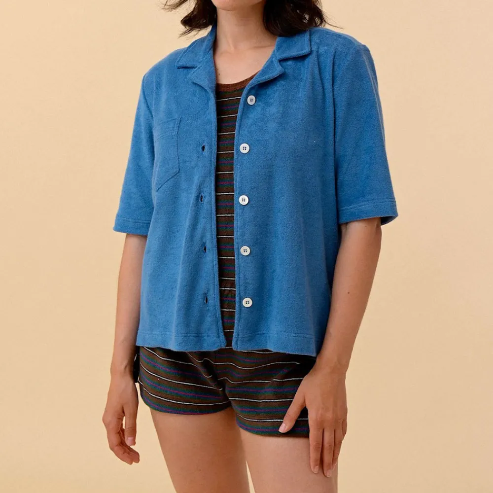Howlin ' - Chemise Towel - Bleu
