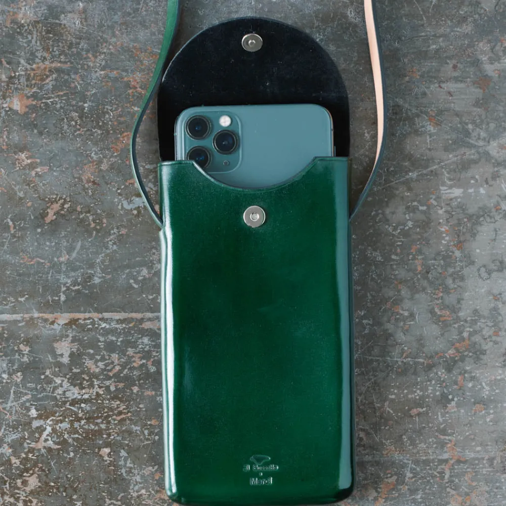 Women Il Bussetto x Merci - Etui Télephone Crossbody - Vert