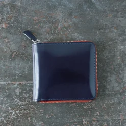 Women Il Bussetto x Merci - Portefeuille Bi-Fold Zip - Bleu