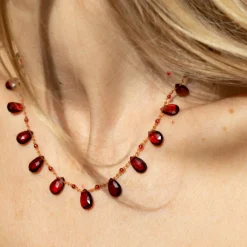 Women Ivarene - Collier Elston - Rouge