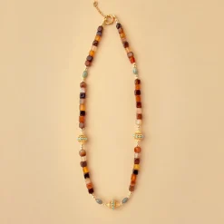 Women JUHU - Collier Ness - Marron
