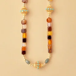 Women JUHU - Collier Ness - Marron