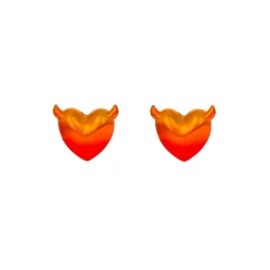 Women Justine Clenquet - Boucles d'oreilles Devil - Orange