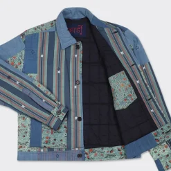 KARDO - Veste Chemise Bodhi - Bleu Patchwork