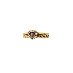 Women LA2L - Bague Sacha - Coeur Tréssé Amethyste