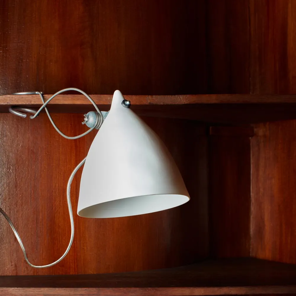 125 TSE TSE Lampe pince Cornette en porcelaine - Mate