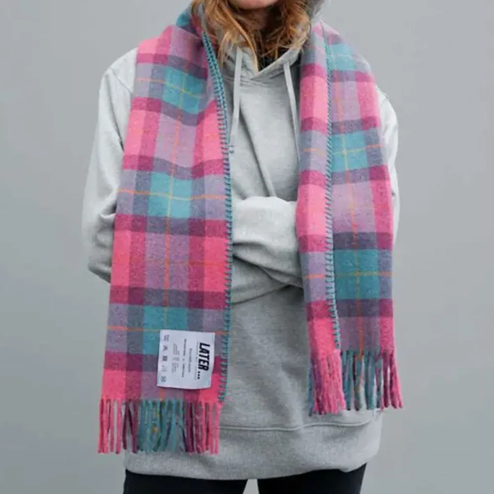 Women Later - Echarpe Tartan - Rose