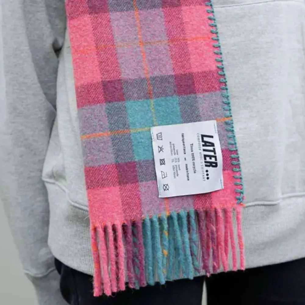 Women Later - Echarpe Tartan - Rose