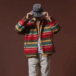 Later - Veste Inca - Rouge