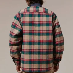 Later - Veste Matelassée - Vert/Rouge