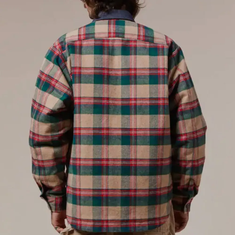Later - Veste Matelassée - Vert/Rouge