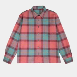 Later - Veste Surchemise - Bleu/Rose