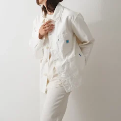Women NN07 Le Laboureur x NN. 07 x Merci - Veste Tréfle Coeur - Bleu