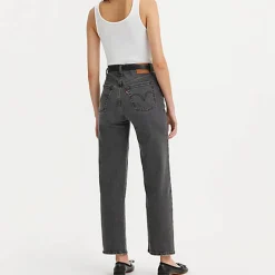 Women LEVIS Levi's - Jeans Droit Ribcage Ankle - Gris
