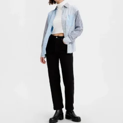 Women Levi's Levi's - Jeans Ribcage Straight Ankle - Noir