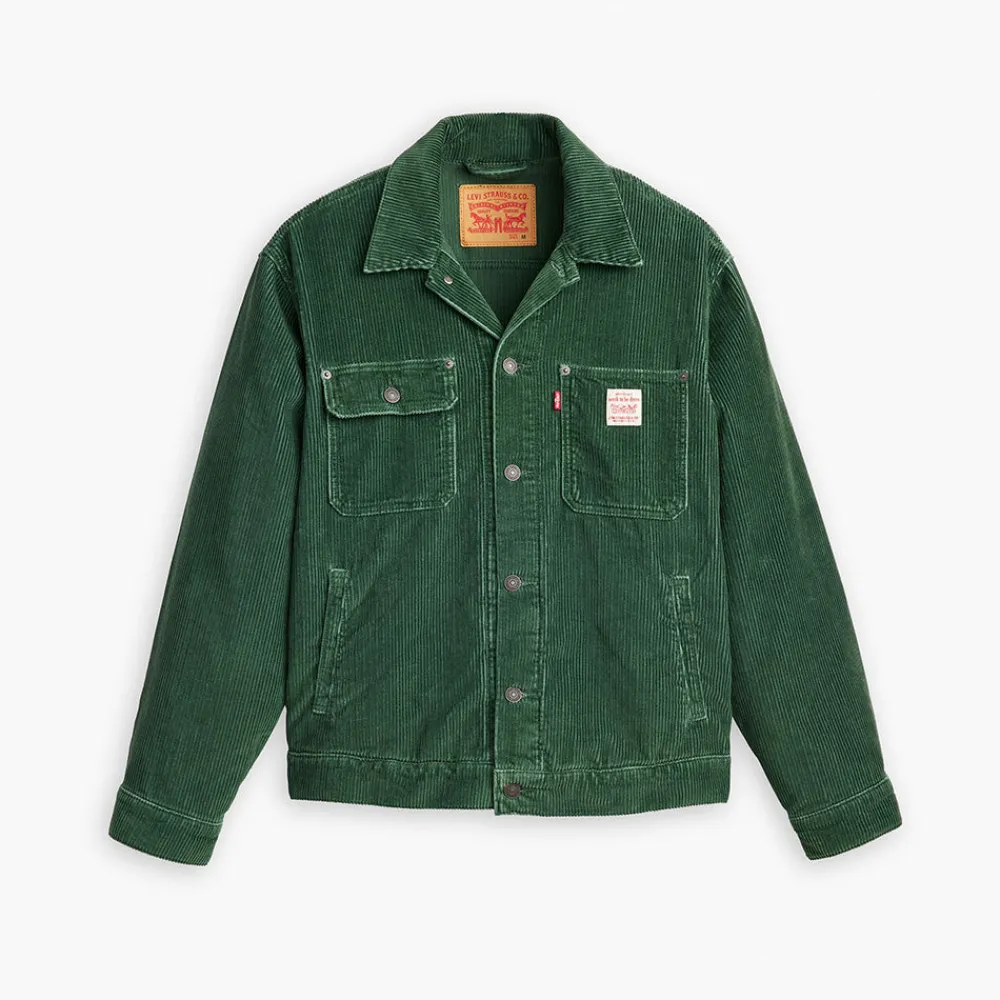 Levis Levi's - Veste Trucker Velours Sunrise - Vert
