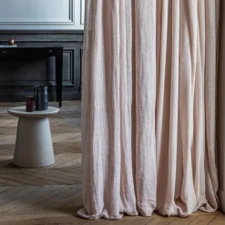 200 LINTEX Linen & cotton voile - Pink Beige