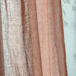 200 LINTEX Linen & cotton voile - Pink Clay