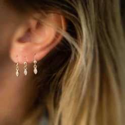 Women LUJ - Boucles d’oreille dormeuses Marquises - Doré