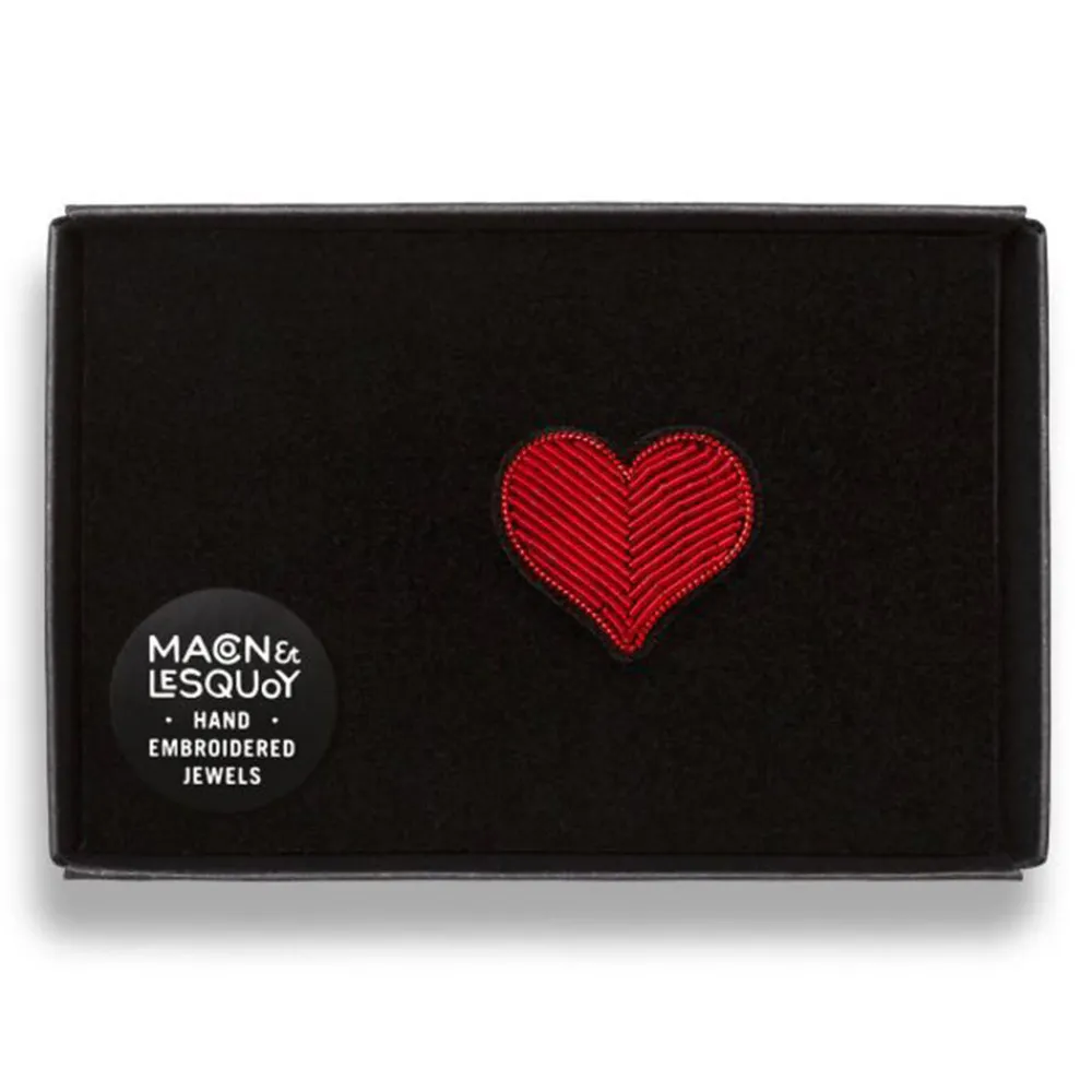 Women MACON & LESQUOY Macon & Lesquoy - Broche - Coeur rouge