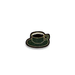 Women MACON & LESQUOY Macon & Lesquoy - Broche - Tasse de cafe