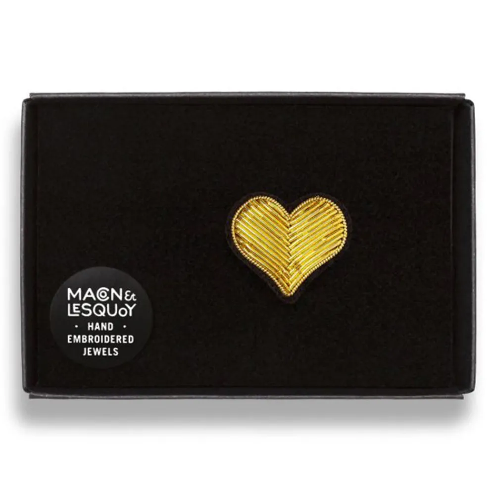 Women MACON & LESQUOY Macon & Lesquoy - Broche - Coeur dore