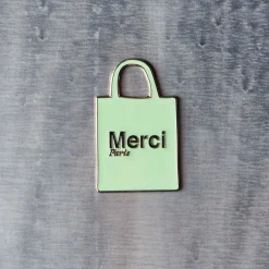 2213 HEYANG Magnet en métal Merci - Tote bag Vert