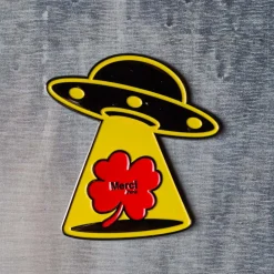 2213 HEYANG Magnet en métal Merci UFO - Tréfle