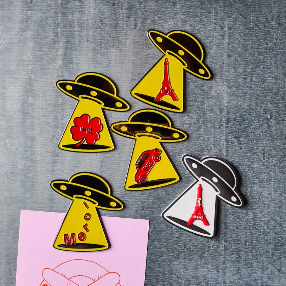 2213 HEYANG Magnet en métal Merci UFO - Tréfle