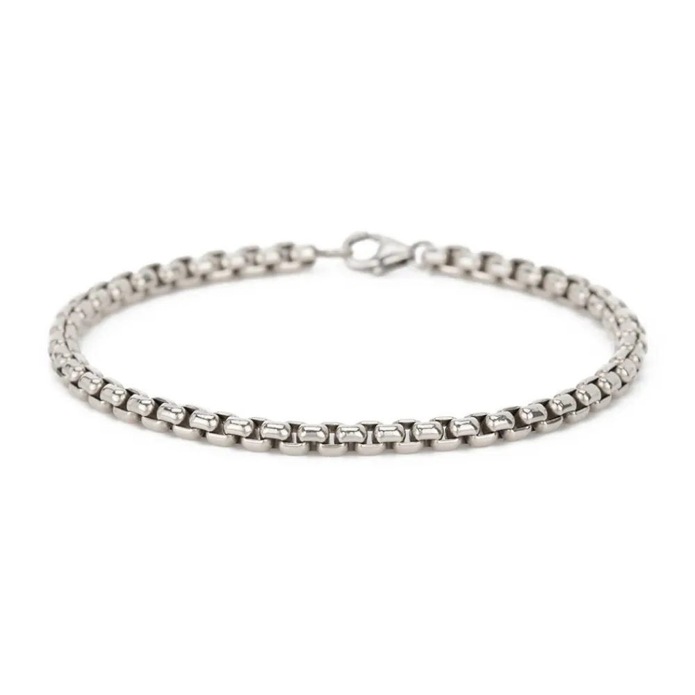 Women MARA SCALISE - Bracelet Box Chain - Silver
