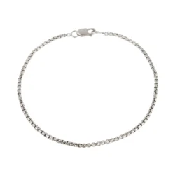 Women MARA SCALISE - Bracelet Thin Box Chain - Silver