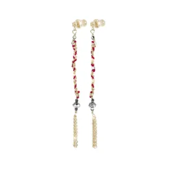 Women MARIE LAURE CHAMOREL - Boucles d'oreilles n°815 - Gold Red