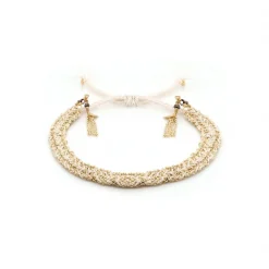 Women MARIE LAURE CHAMOREL - Bracelet n°183 - Blanc & Gold