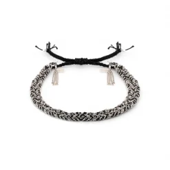 Women MARIE LAURE CHAMOREL - Bracelet n°183 - Noir & Argent