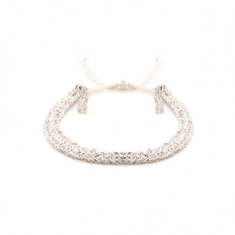 Women MARIE LAURE CHAMOREL - Bracelet n°183 - Blanc & Argent