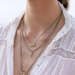Women MARIE LAURE CHAMOREL - Collier n°902 - Gold Black