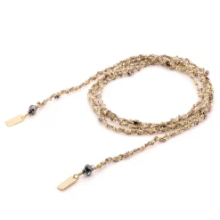 Women MARIE LAURE CHAMOREL - Collier n°182 - Gold Grey