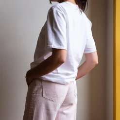 Women 1473 SCRKS Merci - T-shirt unisexe - Blanc & Logo Rouge
