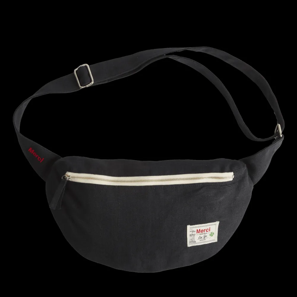 200 LINTEX Merci - Banane To Go en lin - Bleu Encre