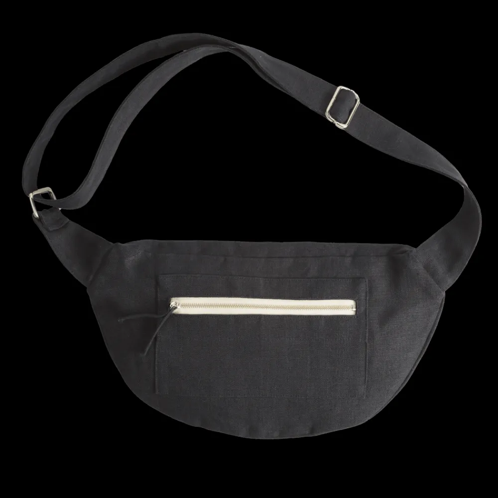 200 LINTEX Merci - Banane To Go en lin - Bleu Encre