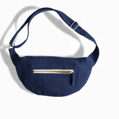 200 LINTEX Merci - Banane To Go en lin - Bleu Shibori