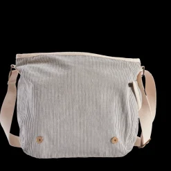 2102 VJ SOURCING Merci - Besace en canvas - Rayures Bleu