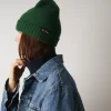 Women ST01 Merci - Bonnet en laine et cachemire - Vert & Jaune