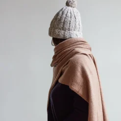 Women MERCI - Bonnet en laine - Blanc Cassé & Camel