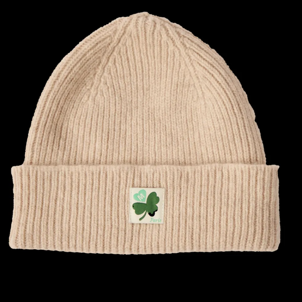 Women MA01 Merci - Bonnet Lucky - Ecru & Vert