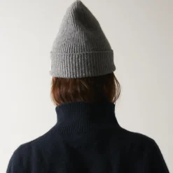Women MA01 Merci - Bonnet Lucky - Gris & Rouge